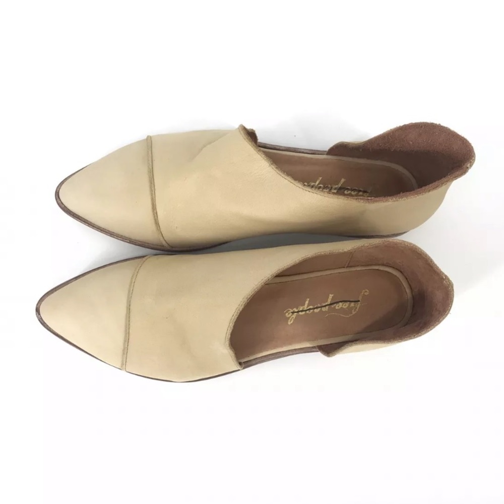 Free People Flat Royale Natural Flat Cut Out Shoes - Picture 6 of 8